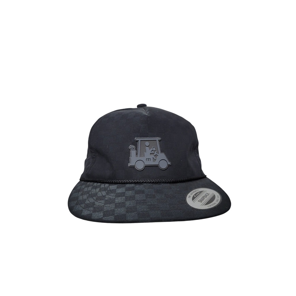 Travis Mathew Rope Hat Mens Snapback Black Time of Arrival Golf Cart Adjustable